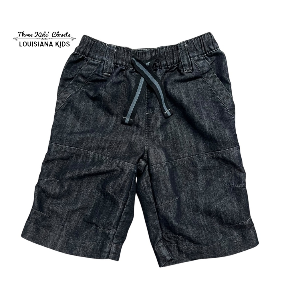 Next 5Y Dark Wash Chambray Denim Shorts